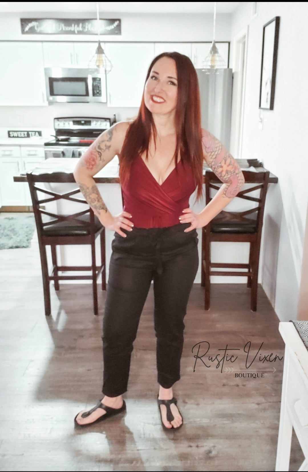 Black Linen Causal Pants