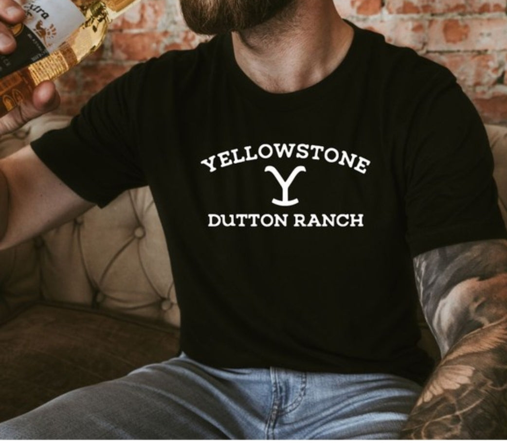 Black Unisex Yellowstone Dutton Ranch Tee