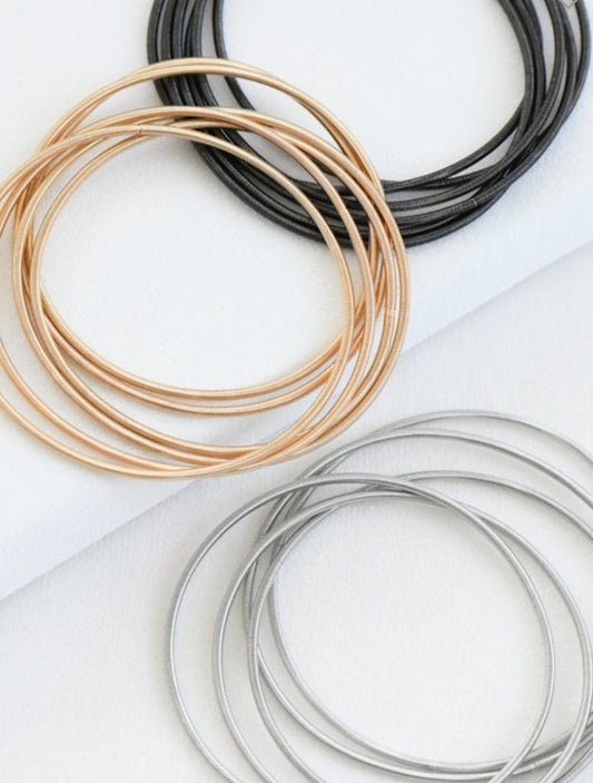 Stretchy Layered Guitar String Bracelet Set