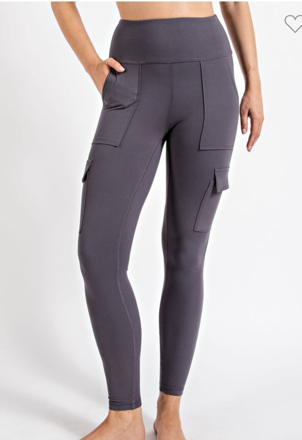 Buttery Fabric Cargo Leggings